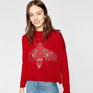Kooples Bee Jumper | Vibrant Red | Small
